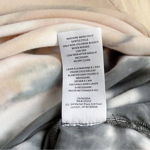 Anthropologie Dolan Trina Tie-Dye Midi Dress in Gray and Cream, Size XS - Picture 10 of 11